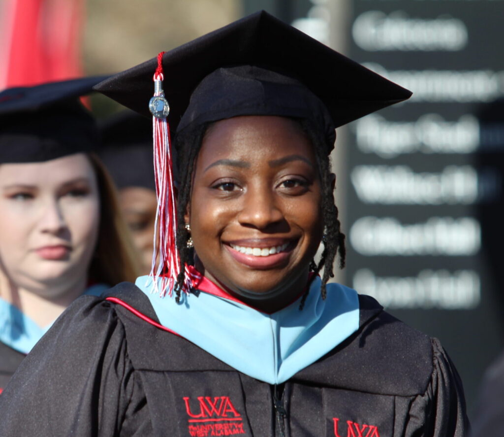 Graduate in regalia