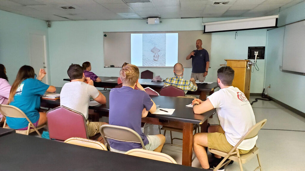 Dr. Lee Stanton at Dauphin Island Sea Lab